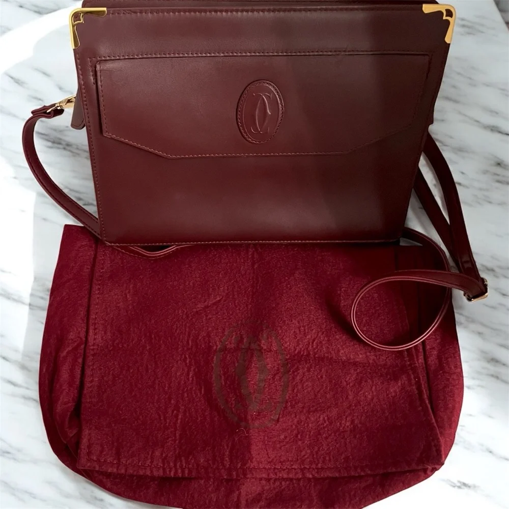 CARTIER Portfolio Large Clutch Crossbody bag ❤️ - Picture 4 of 15